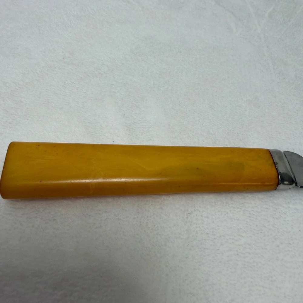 VTG Bakelite Stainless Steel Serrated Utility Knife Curved Blade Slicing Tool